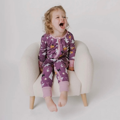 Girly Ghost Zip Pajama