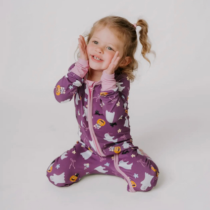 Girly Ghost Zip Pajama