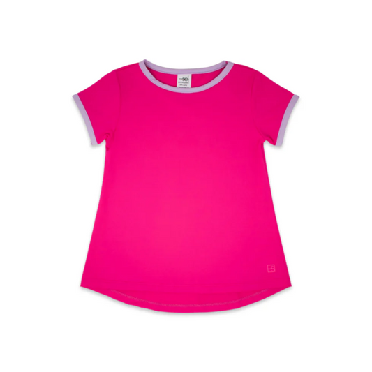 Bridget Basic Tee - Power Pink, Petal Purple