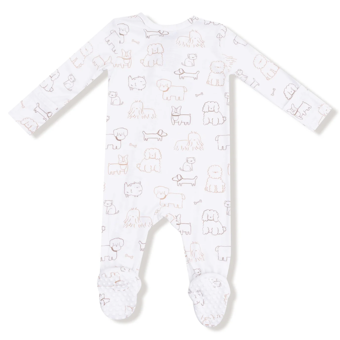 Neutral Pups - 2 Way Zipper Footie