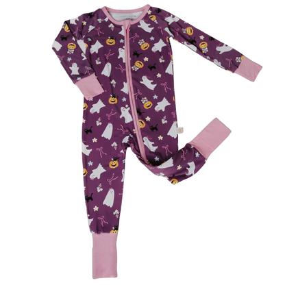 Girly Ghost Zip Pajama