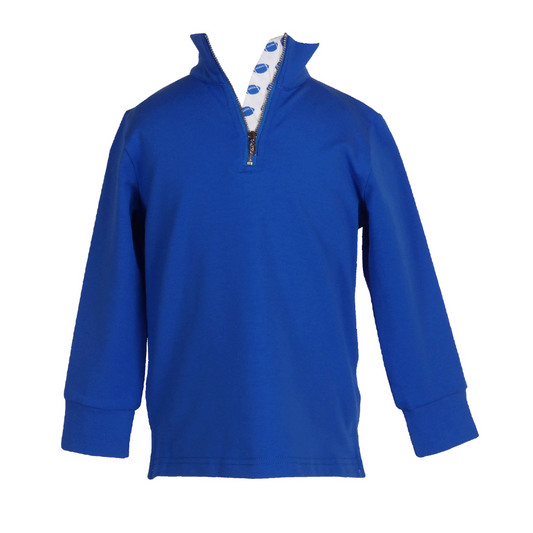 Game Day Quarter Zip - Blue