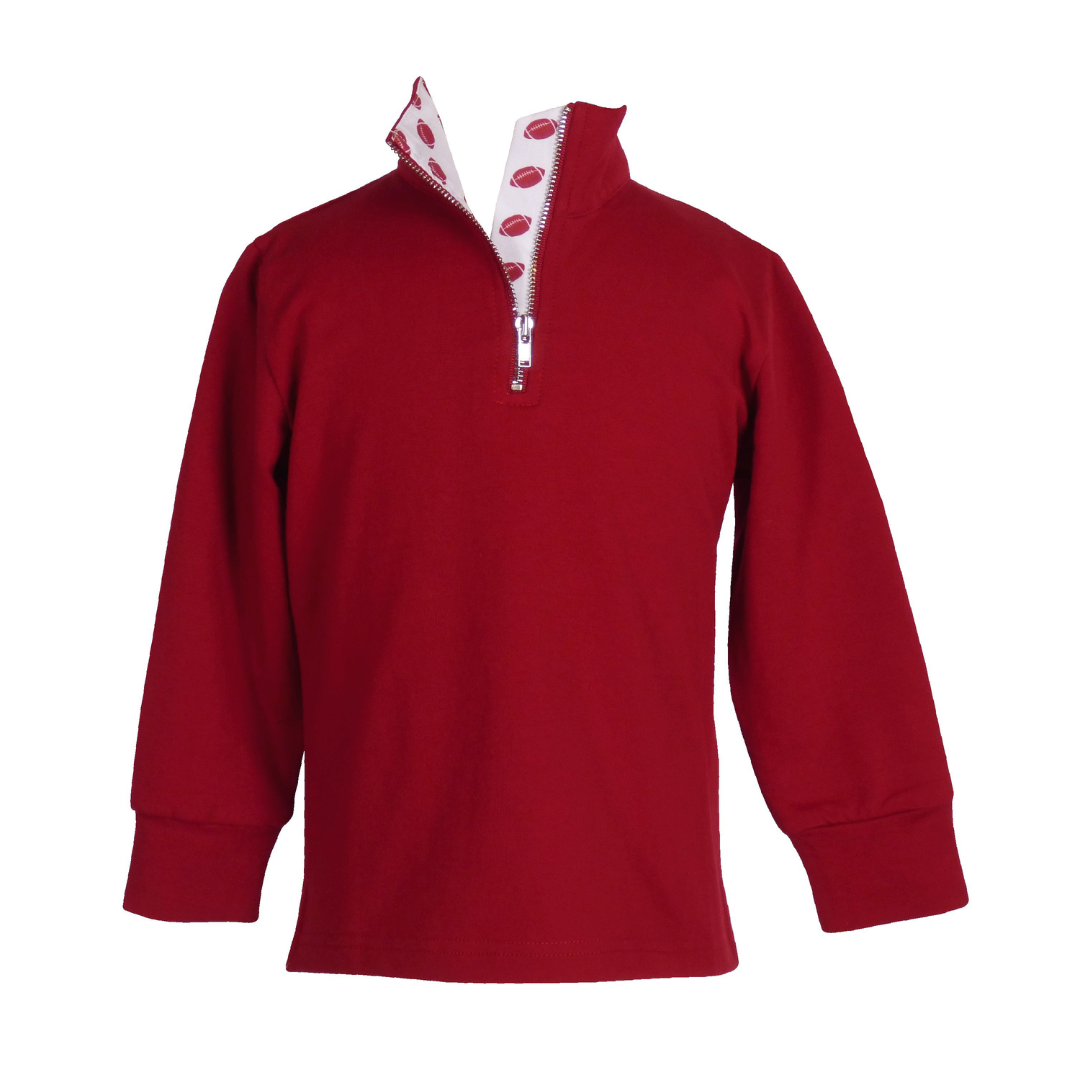 Game Day Quarter Zip - Burgundy