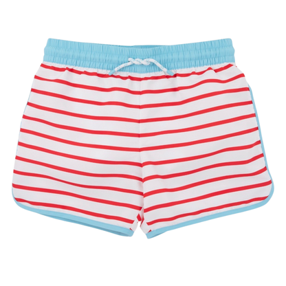 Tanner Trunks - Richmond Red Stripe/Belhaven Blue