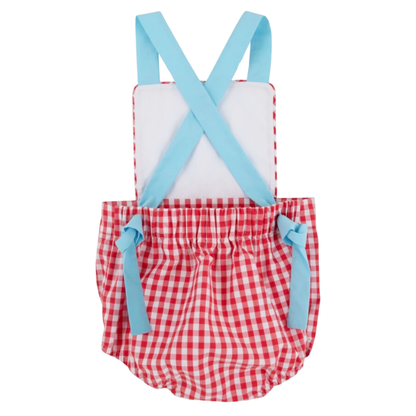 Sayre Sunsuit - Richmond Red Gingham