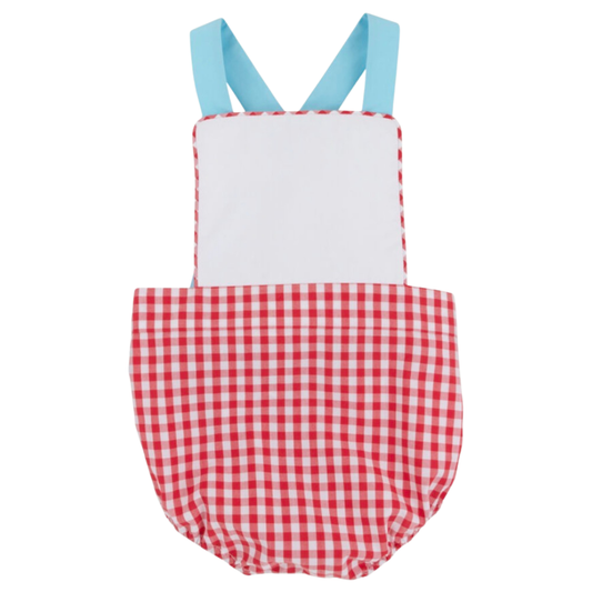 Sayre Sunsuit - Richmond Red Gingham