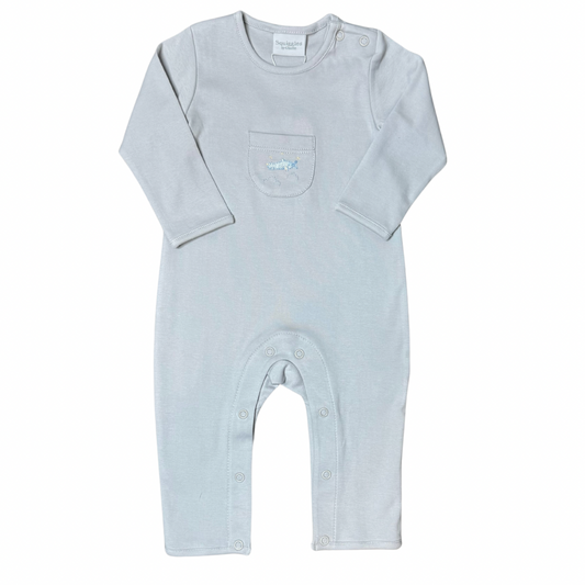 Mini Airplane Embroidered Coverall