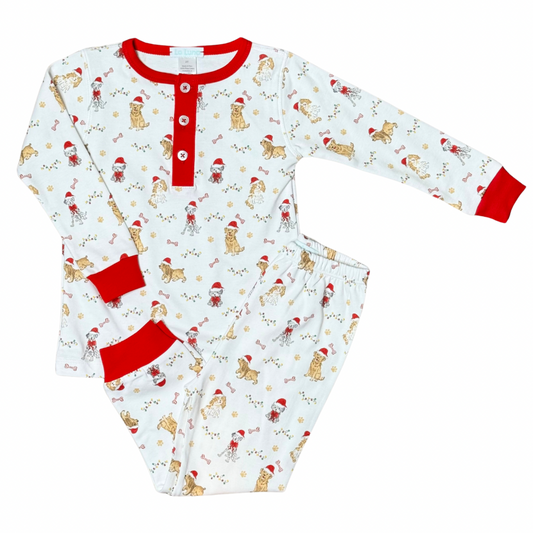 Christmas Puppies Two-Piece Set