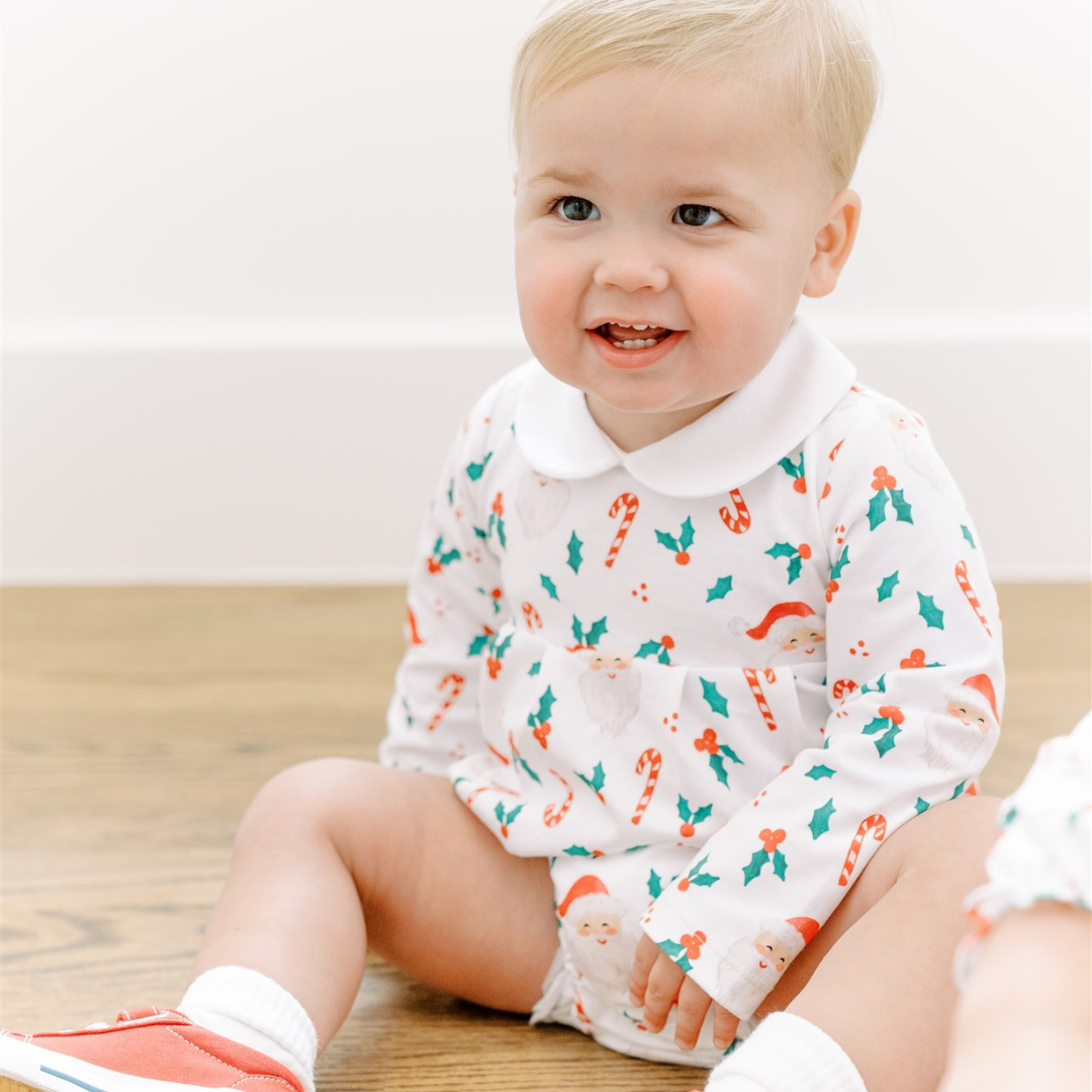 Boy Long Sleeve Bubble - St Nick