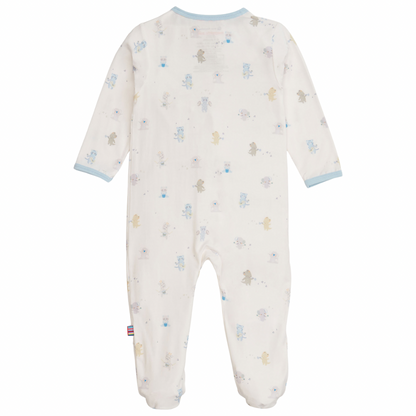 Blue Baby Beats Modal Footie