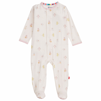 Pink Baby Beats Modal Footie