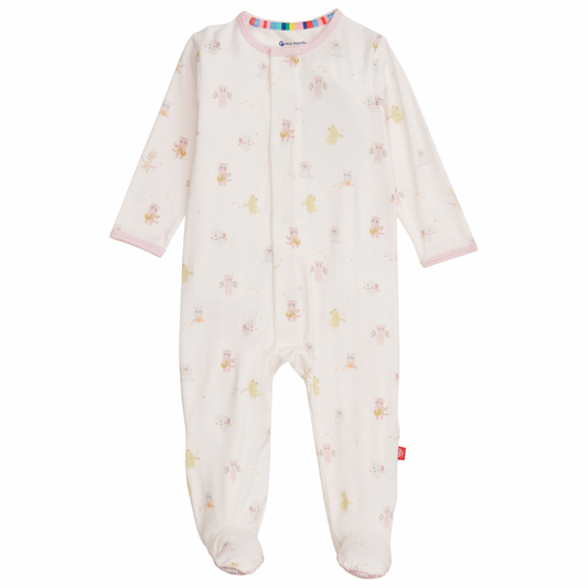 Pink Baby Beats Modal Footie