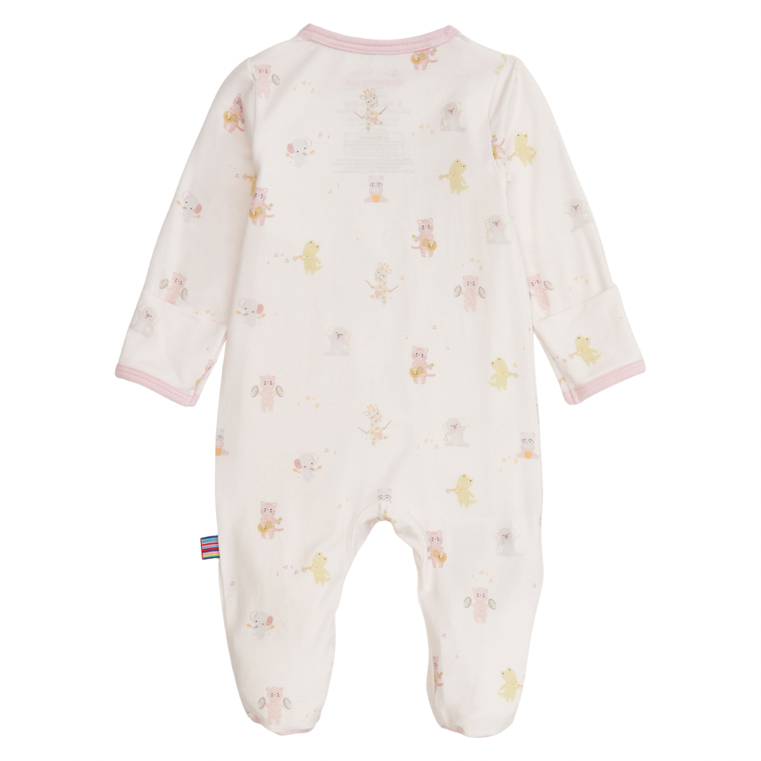 Pink Baby Beats Modal Footie