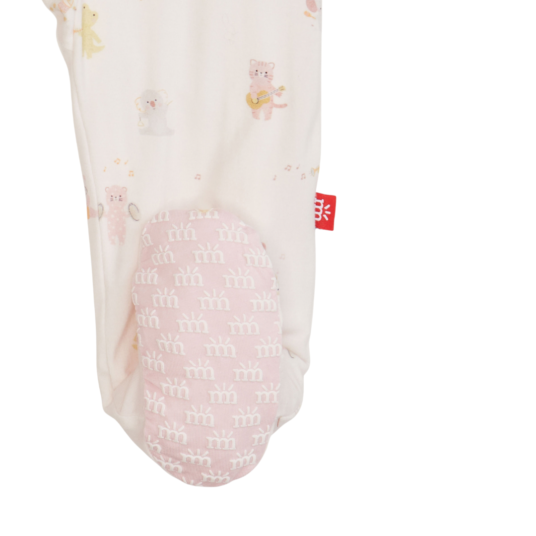 Pink Baby Beats Modal Footie