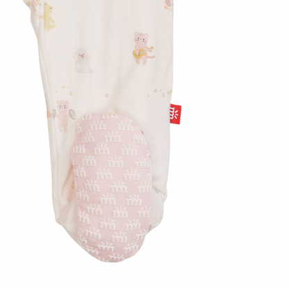 Pink Baby Beats Modal Footie