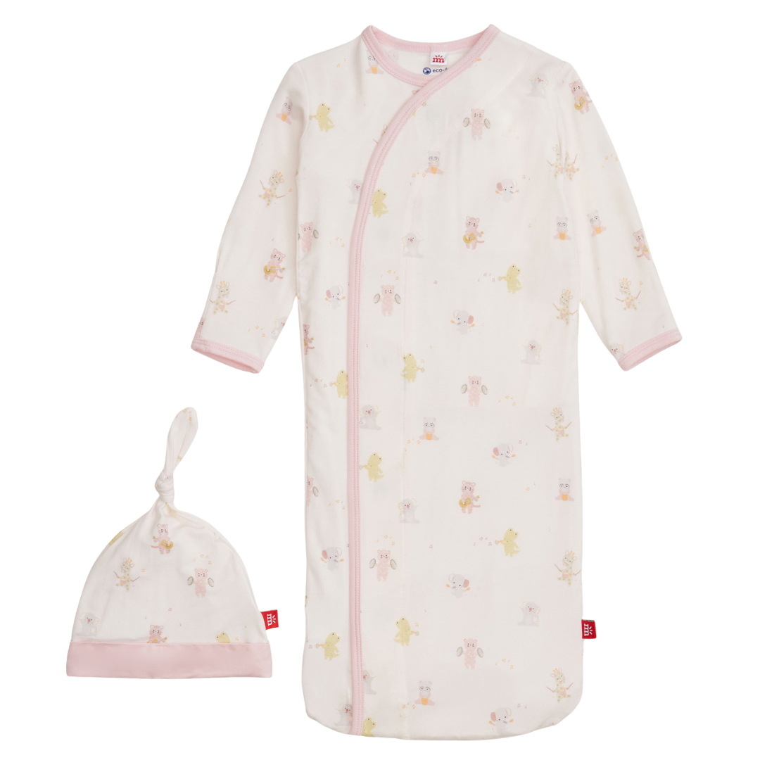 Pink Baby Beats Modal Gown + Hat