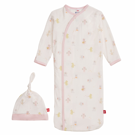 Pink Baby Beats Modal Gown + Hat