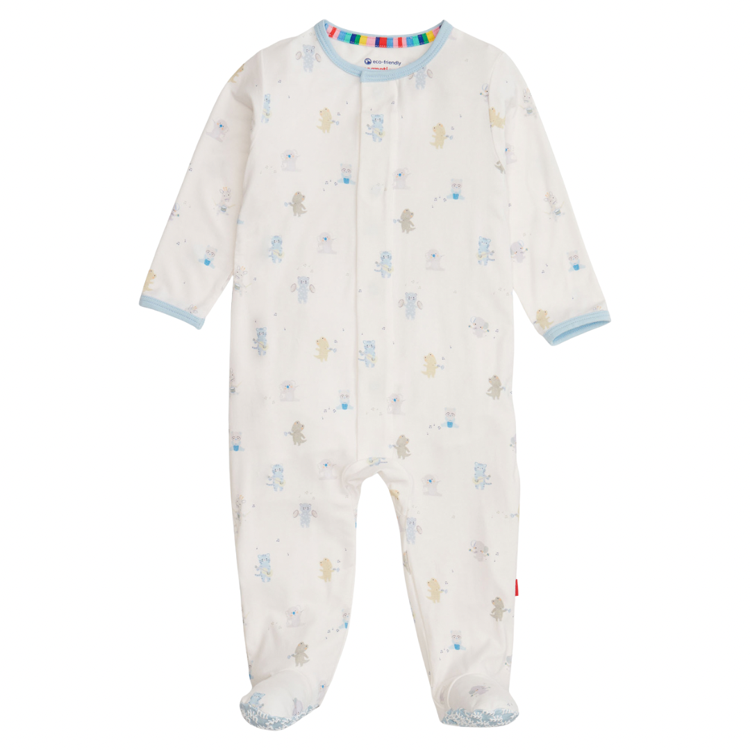 Blue Baby Beats Modal Footie