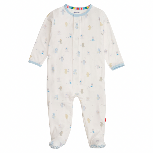 Blue Baby Beats Modal Footie