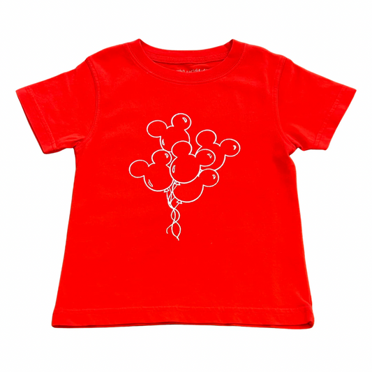 Short Sleeve Red Balloons T-Shirt