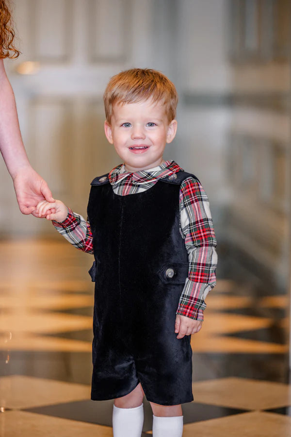 Peter Pan Collar Shirt - Flannel- LS - Charlie Place Plaid