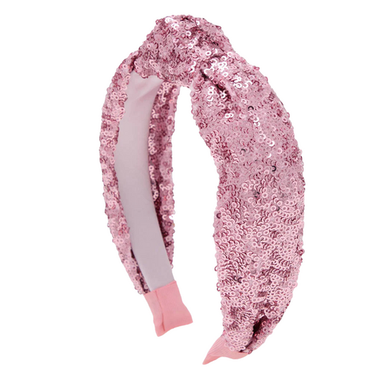 Sequin Headband - Light Pink