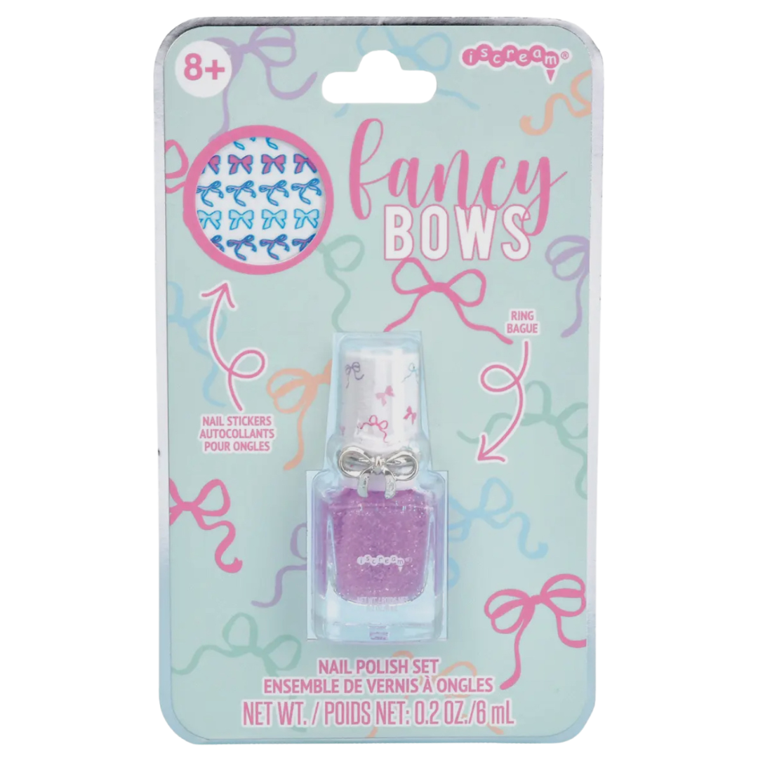 Fancy Bows Nail Polish Ring Set