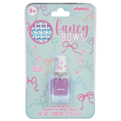Fancy Bows Nail Polish Ring Set