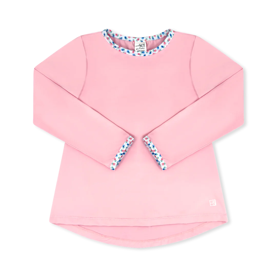 Taylor T Long Sleeve - Cotton Candy Pink