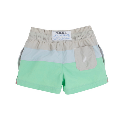 Country Club Colorblock Trunk - Sandy Springs Stone/Buckhead Blue/Grace Bay Green