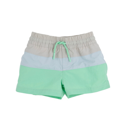 Country Club Colorblock Trunk - Sandy Springs Stone/Buckhead Blue/Grace Bay Green