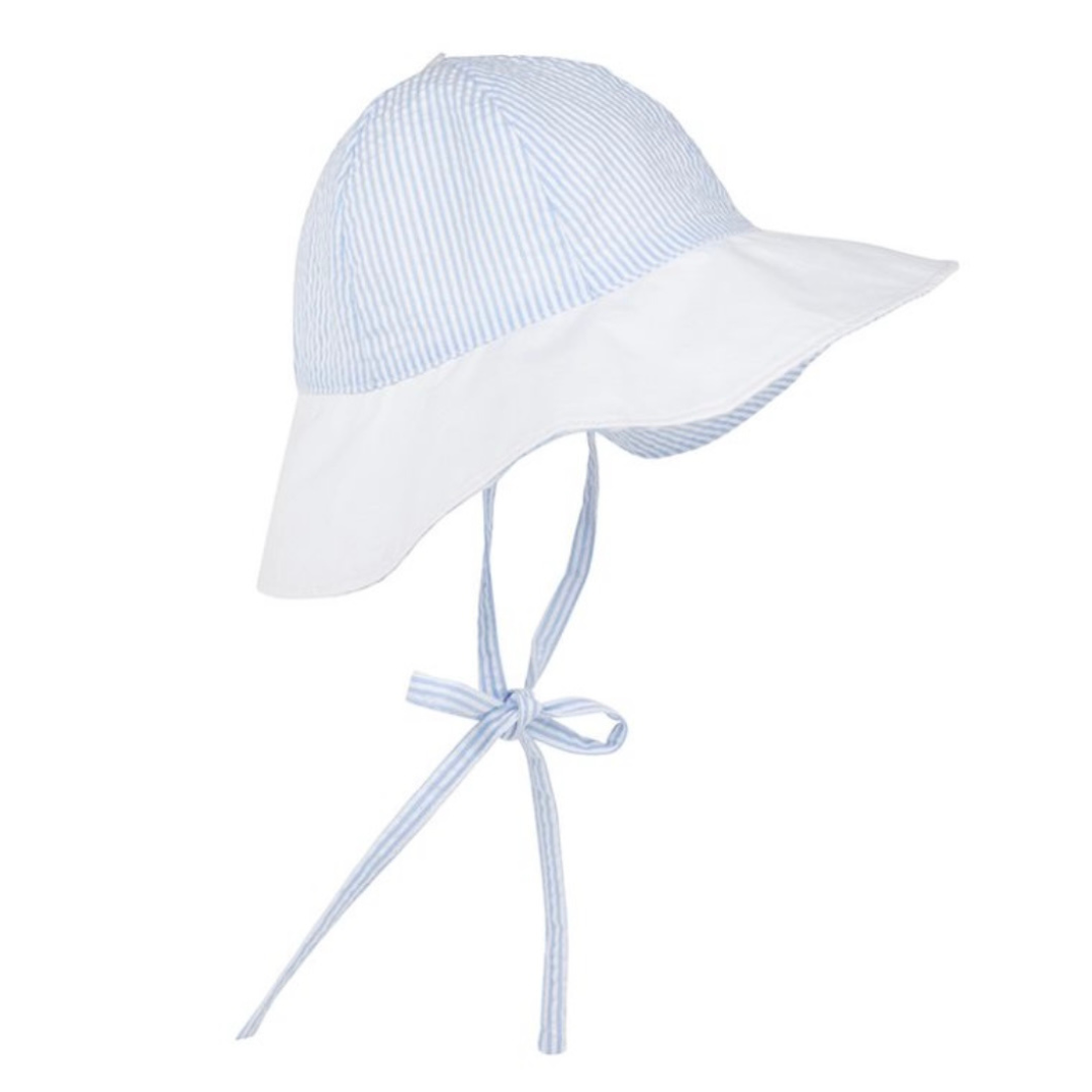 Sawyer Sunhat - Breakers Blue Seersucker