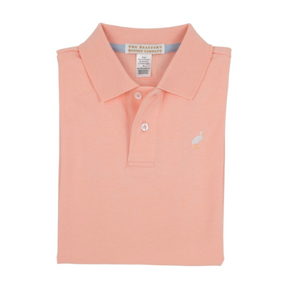 Prim and Proper Polo - Pompano Peach