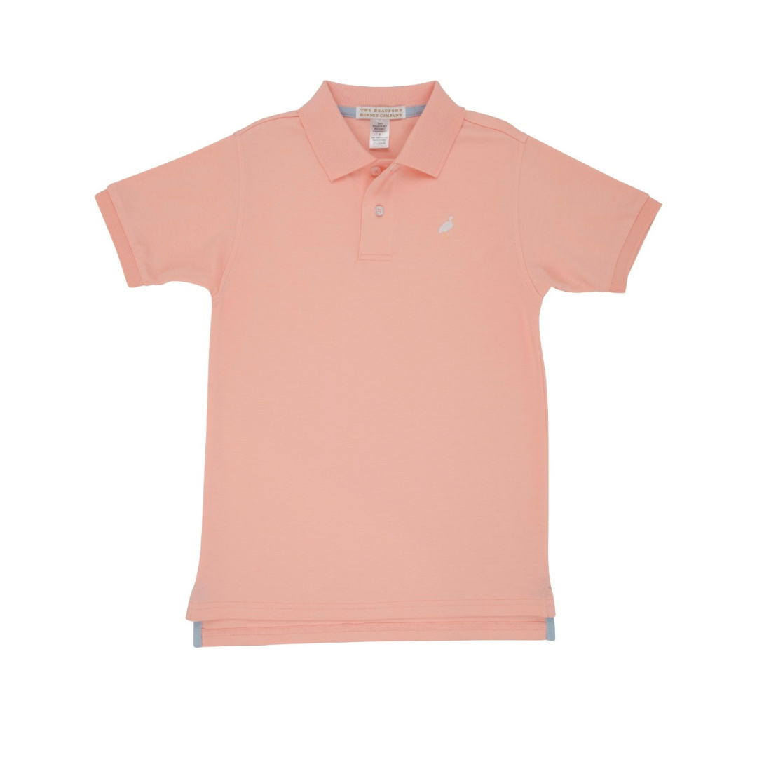 Prim and Proper Polo - Pompano Peach