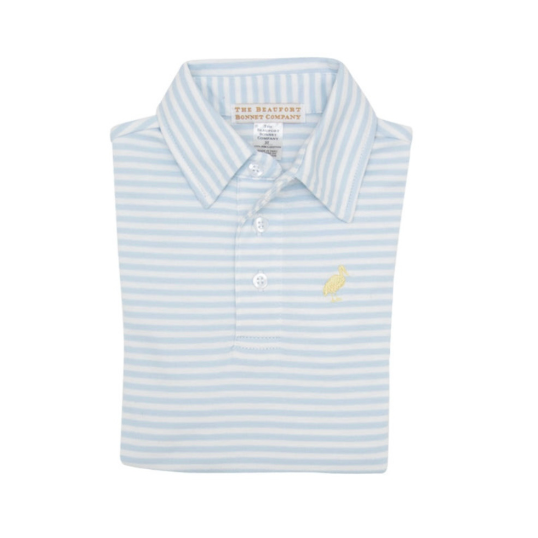 Prim and Proper Polo - Buckhead Blue Stripe