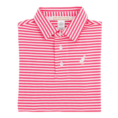 Prim and Proper Polo - Palm Springs Punch Stripe