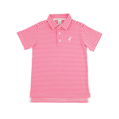 Prim and Proper Polo - Palm Springs Punch Stripe