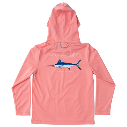 *PRE-ORDER* Pro Performance Hoodie Fishing Shirt - Flamingo Pink