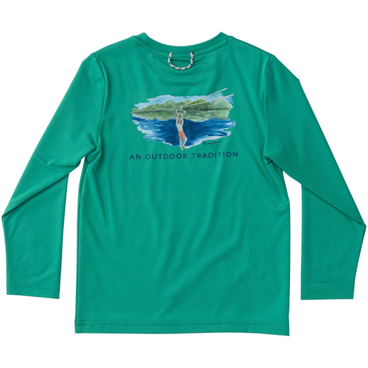 *PRE-ORDER* Pro Performance LS Fishing Shirt - Simply Green