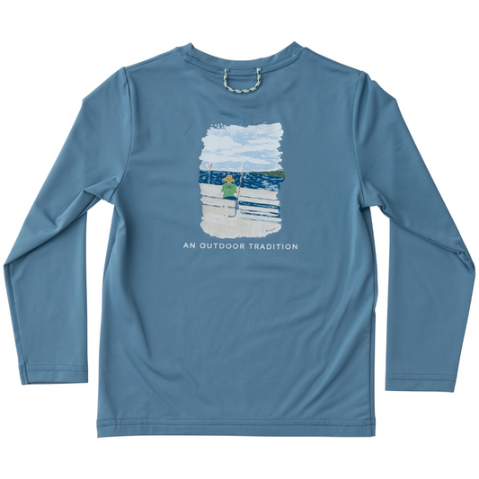 *PRE-ORDER* Pro Performance LS Fishing Shirt - Provincial Blue