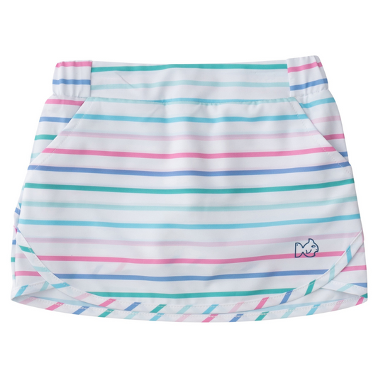 *PRE-ORDER* Carolina Catch Skort - Fuchsia Pink Multi Color Stripe