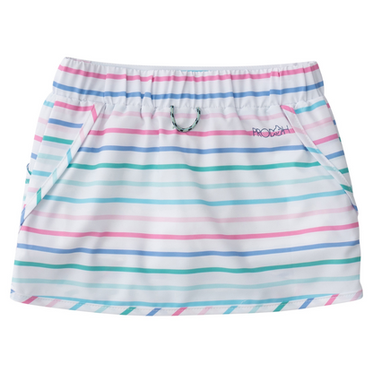 *PRE-ORDER* Carolina Catch Skort - Fuchsia Pink Multi Color Stripe