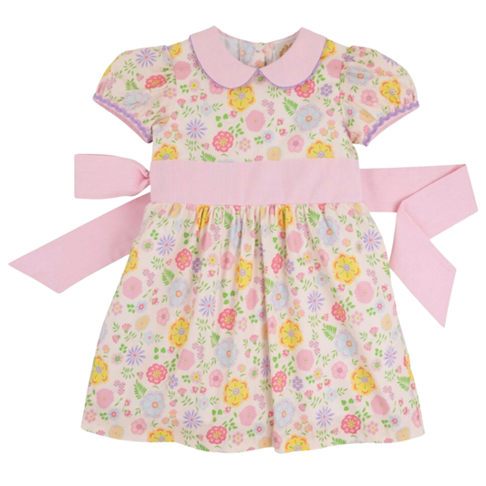 Cindy Lou Sash Dress - Boca Grande Begonia