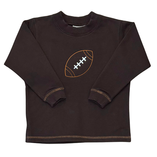 Embroidered Football Sweatshirt