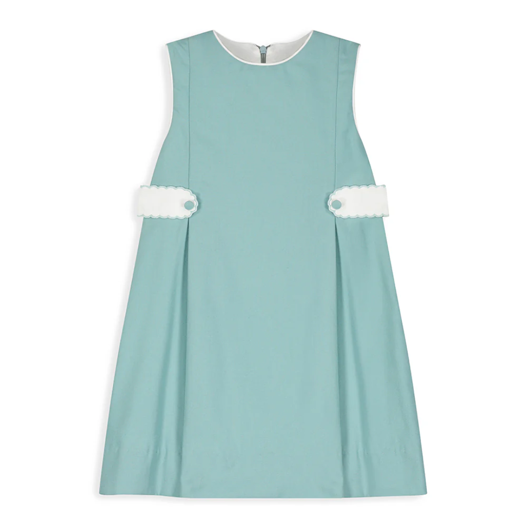 Scalloped Side Tab Dress